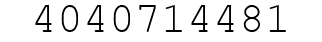 Number 4040714481.