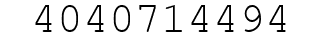 Number 4040714494.