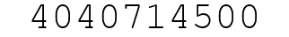 Number 4040714500.