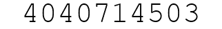 Number 4040714503.