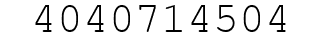 Number 4040714504.