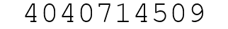 Number 4040714509.