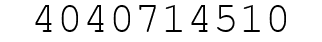 Number 4040714510.