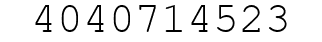 Number 4040714523.