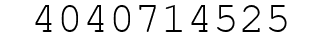 Number 4040714525.