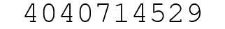 Number 4040714529.