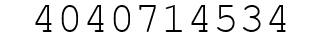 Number 4040714534.
