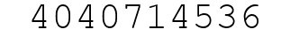 Number 4040714536.