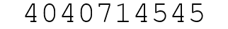 Number 4040714545.