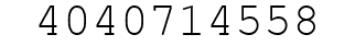 Number 4040714558.