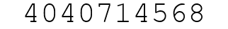 Number 4040714568.