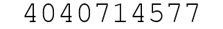 Number 4040714577.