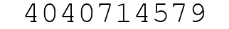 Number 4040714579.
