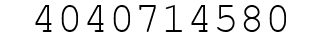 Number 4040714580.