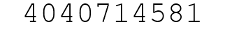 Number 4040714581.