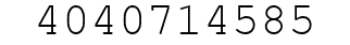 Number 4040714585.