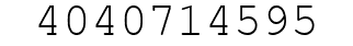 Number 4040714595.