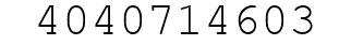 Number 4040714603.