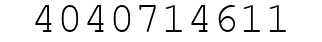Number 4040714611.