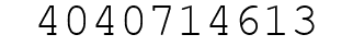 Number 4040714613.