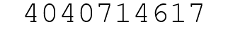 Number 4040714617.