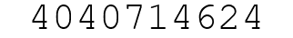 Number 4040714624.