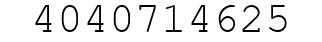 Number 4040714625.
