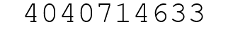 Number 4040714633.