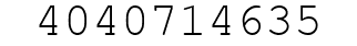 Number 4040714635.