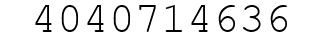 Number 4040714636.