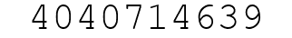 Number 4040714639.