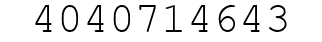 Number 4040714643.
