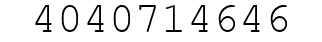 Number 4040714646.