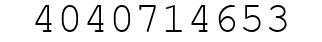 Number 4040714653.