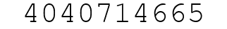 Number 4040714665.