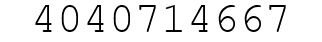 Number 4040714667.