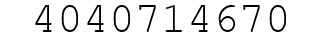 Number 4040714670.