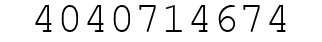 Number 4040714674.