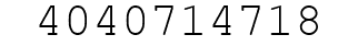 Number 4040714718.