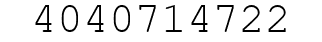 Number 4040714722.