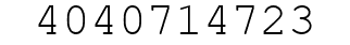 Number 4040714723.