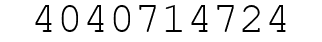 Number 4040714724.
