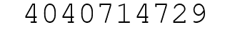 Number 4040714729.