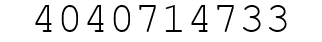 Number 4040714733.