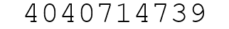 Number 4040714739.