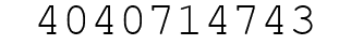 Number 4040714743.