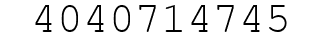 Number 4040714745.