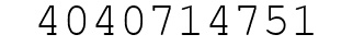 Number 4040714751.