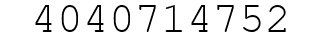 Number 4040714752.