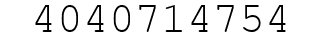 Number 4040714754.